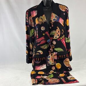 Colorful Suit With Skirt Platinum Dorothy Schoelen